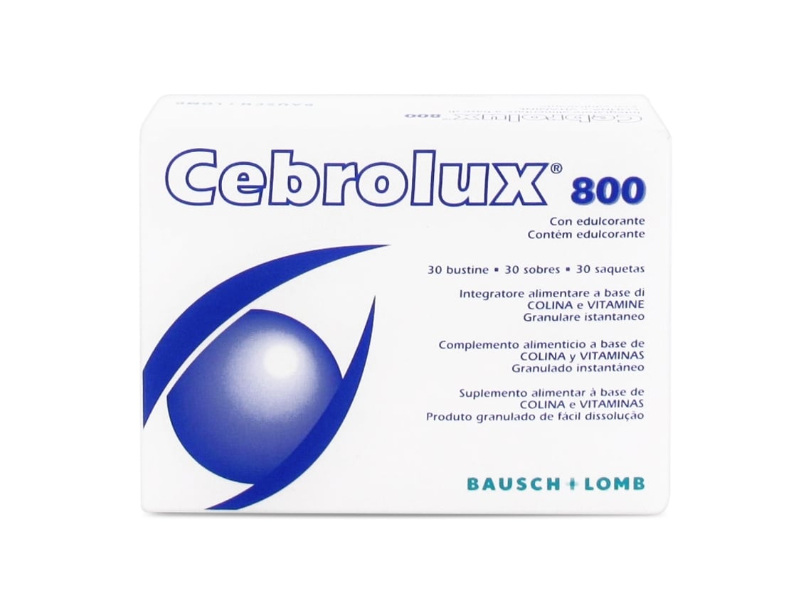 Complemento Alimentar BAUSCH_LOMB Cebrolux 800 30 Sobres.