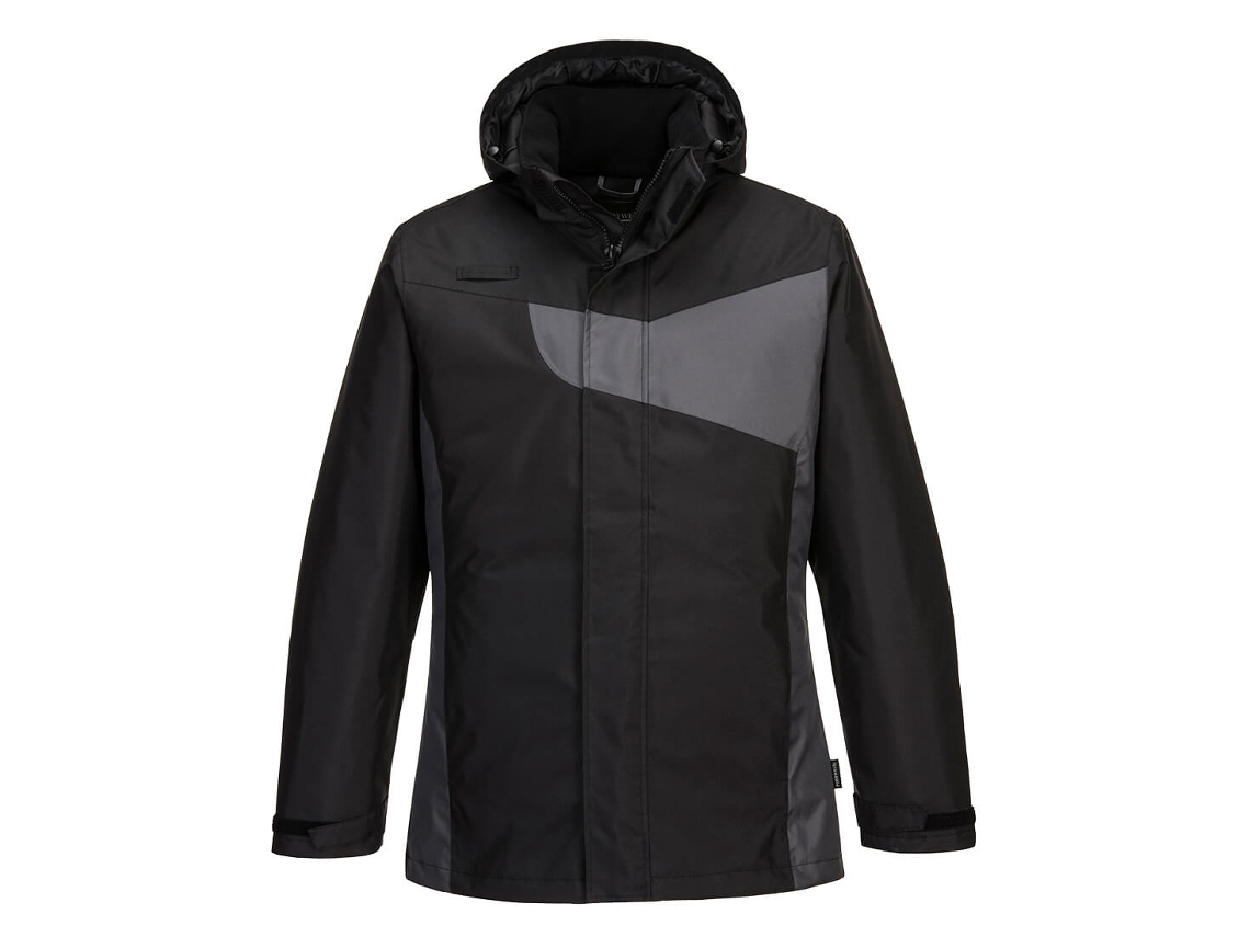 Chaqueta de invierno PW2: Elegancia y protección en climas fríos. Negro/Rojo / XXXL