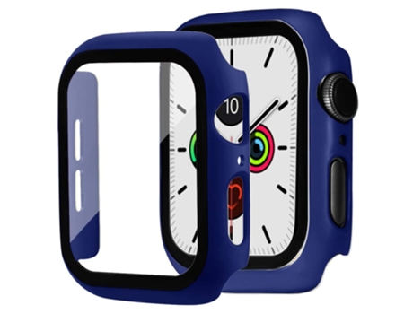 Carcasa de TPU mate antiarañazos para Apple Watch Series 4/5/6/SE/SE (2022) 44mm - azul oscuro