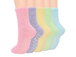 5 Pares De Calcetines De Microfibra Súper Suaves Y Cálidos Para Mujer, Ideales Para El Invierno.