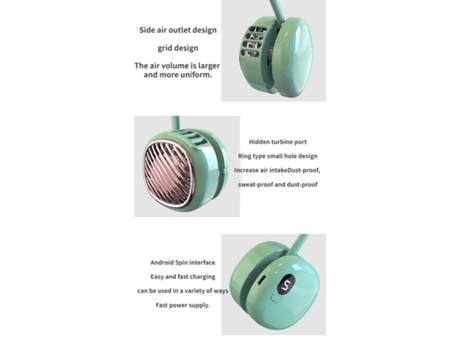 Ventilador RAMPOW de cuello colgante sin aspas 3000mAh