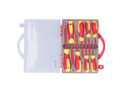 Kit De Chaves De Fenda Métricas Isoladas Resistentes À Pressão Para Eletricistas - 8 Peças