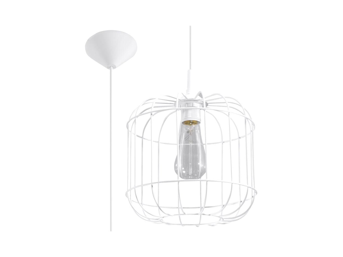 Sollux Sl.0295 Lámpara Colgante Celta Blanco