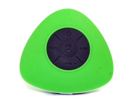 Mini Altavoz Bluetooth Portable Portable Bluetooth Triangular con Copa de Succión Verde