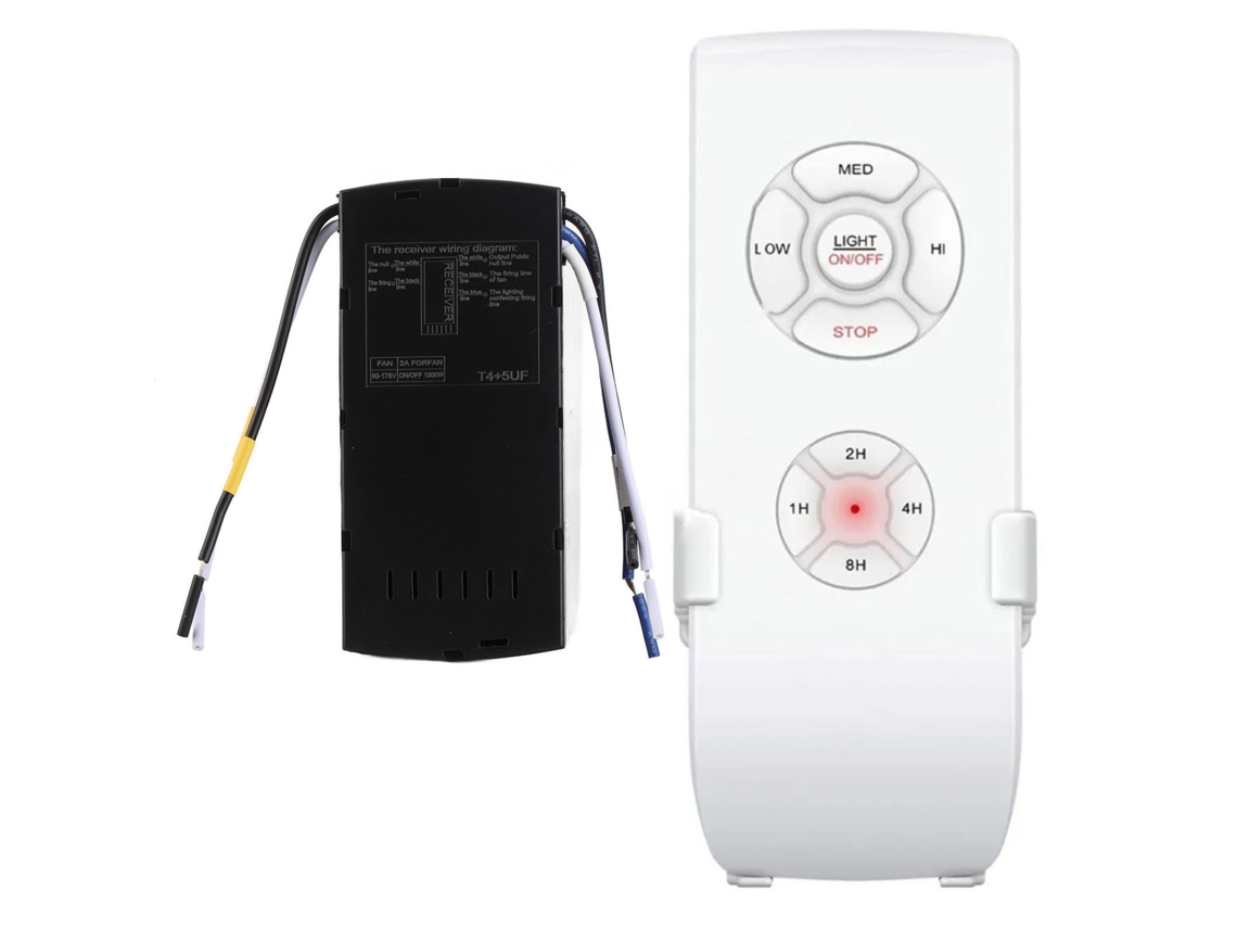 Kit De Control Remoto Universal Inteligente Para Ventilador De Techo Hunter Harbor Breeze Con Luz Y 3 Velocidades.