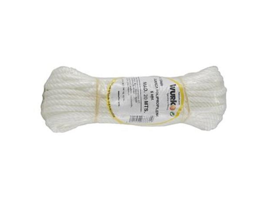 Cuerda polipropileno 5 mm rollo 20m