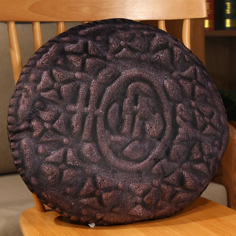 (galleta Oreo 45cm) Almohada Para Adultos, Cojín, Cojín De Asiento, Cojín De Respaldo, Imitación De Galleta