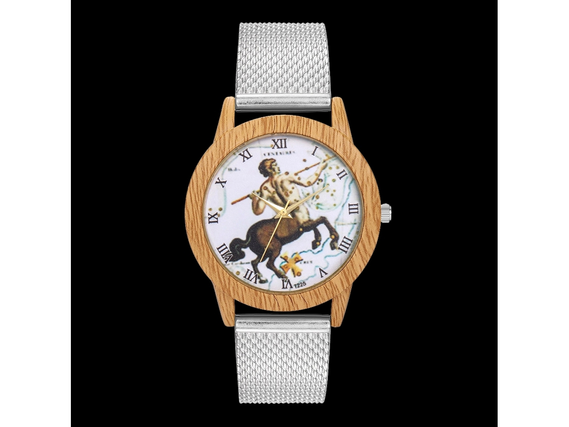 Reloj Analógico De Cuarzo Unisex Zhoulianfa Con Correa De Malla Plateada.