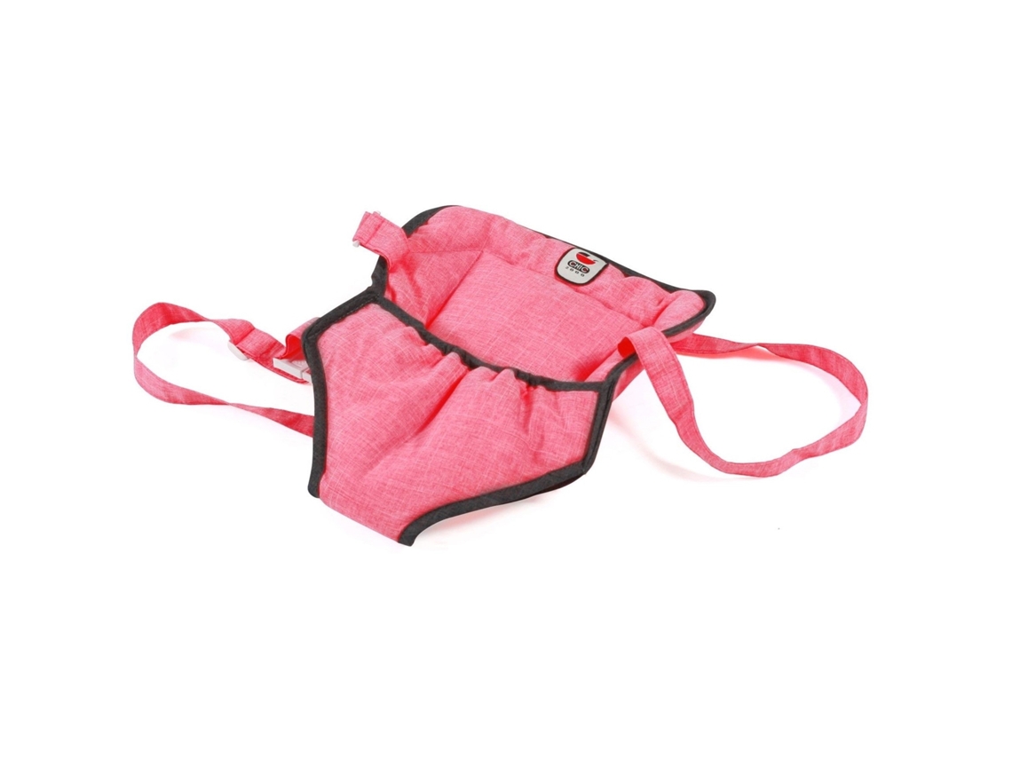 Mochila Porta Bebé Para Muñecas, Gris Rosa Bayer Chic 2000