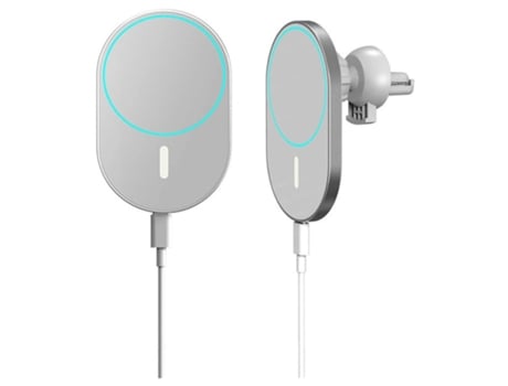 Cargador Sem Magsafe Rápido para iPhone 12 Pro Max/12 YIZHOOD Nylon Blanco