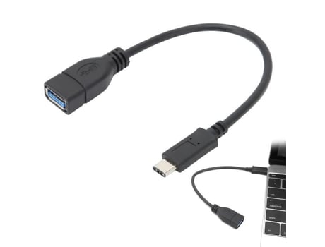 HURRISE USB 3.1 a tipo C Cable adaptador para computadora portátil 10 Gbps Soporte de transferencia rápida Función OTG