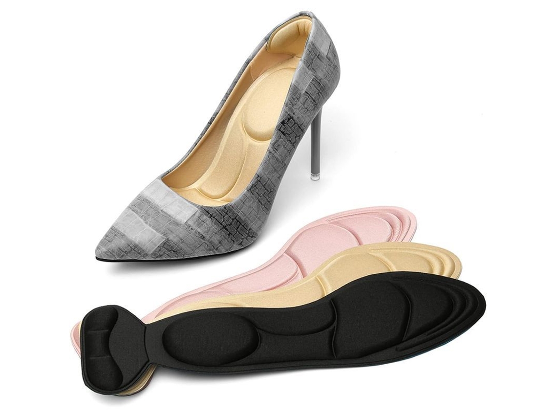 3 Pares De Plantillas Antideslizantes Para El Talón, Plantillas De Espuma Cómodas Para Zapatos Holgados, Alivio Del Dolor De Pies.