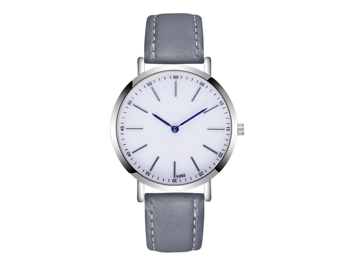 Reloj Hombre De Negocios Moda Correa De Cuero Zhoulianfa Gris Analógico De Cuarzo