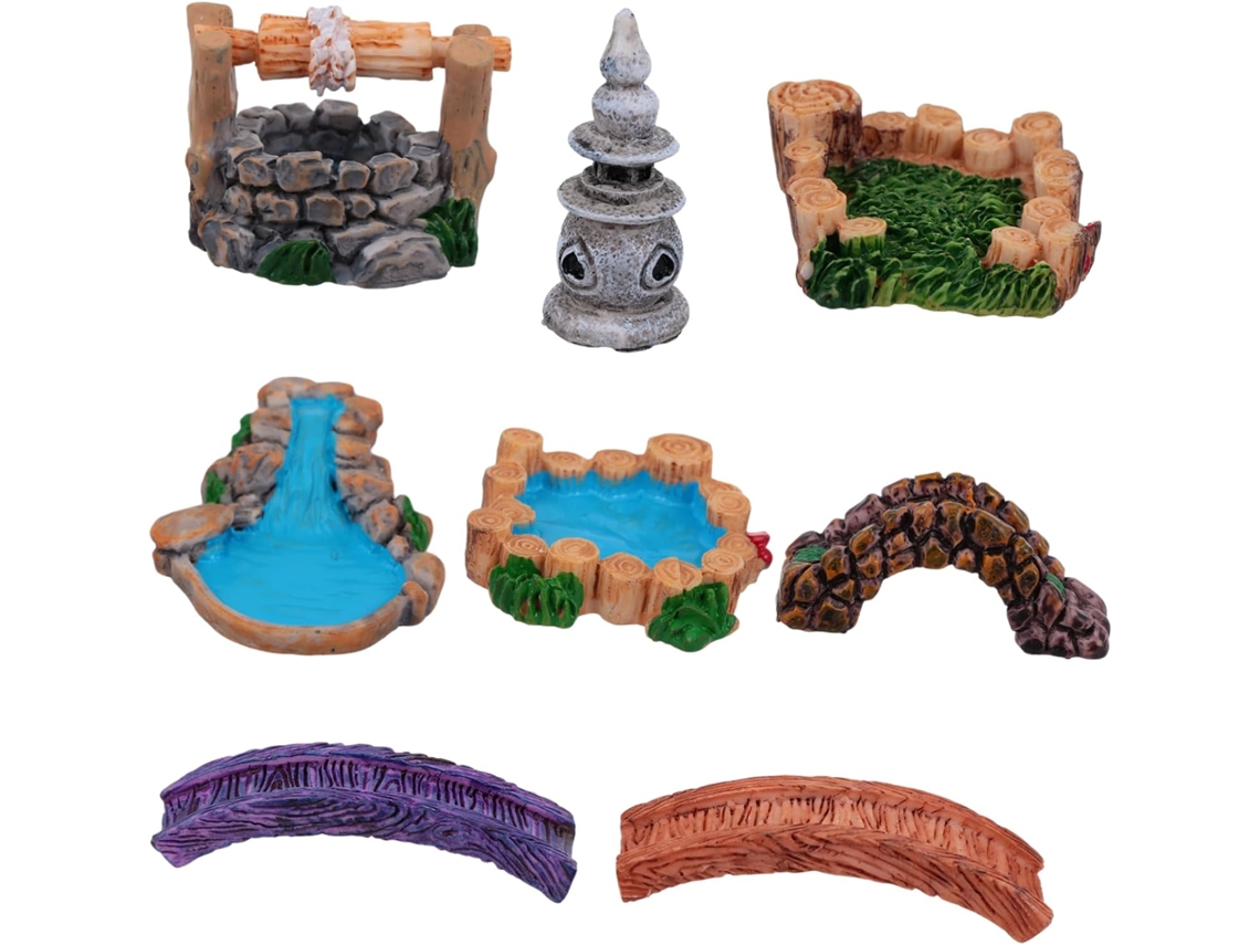 Juegos De Accesorios Para Decorar Un Micropaisaje, Terrario O Acuario Pequeño.