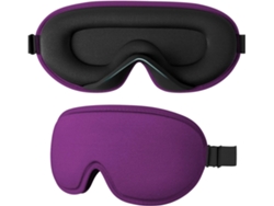 Antifaz Para Dormir 3d Para Quienes Duermen De Lado, Bloquea La Luz, Ajustable - Morado