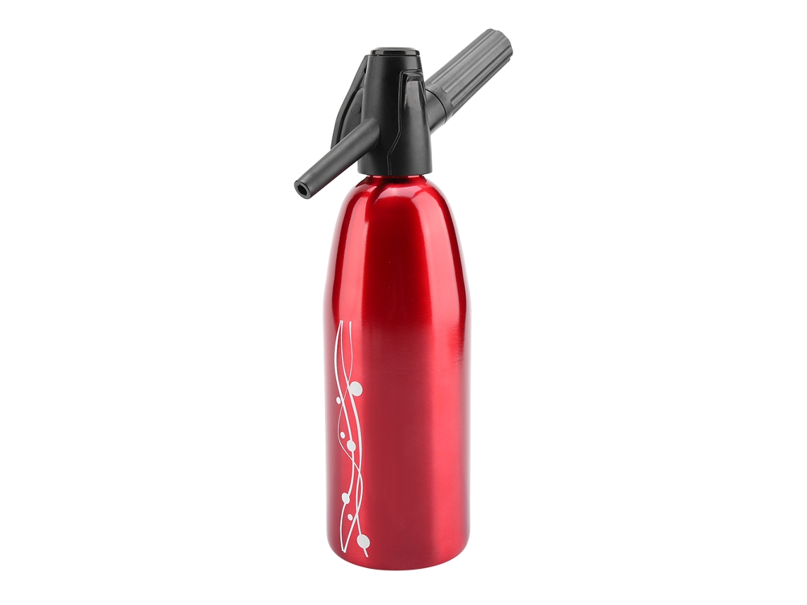 VYLARA Máquina De Água Com Gás Caseira Manual Para Fazer Bebidas Efervescentes Com Frutas Diy Garrafa Vermelha