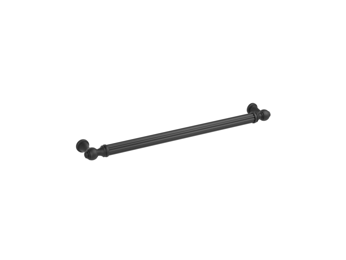 Tirador Para Mueble De Zamac Distancia Entre Ejes 224mm Barniz Negro Mate Pack De 25