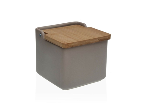 Salero VERSA 31834 (Gris - Cerámica - 12.2 x 12.2 x 11.5 cm)