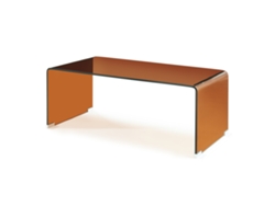 Mesa De Centro Väsas Montada Vidro Temperado 90x45x35 Cm Castanho en.casa