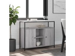 Aparador De Madera De Ingeniería Gris Sonoma 100x35x80 Cm