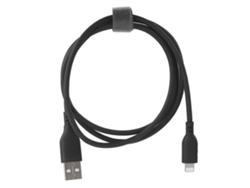 Cable De Datos Y Carga Kuulaa De 1 M Y 2,1 A Para Teléfonos Móviles Con Material Tpe Negro Flexible.