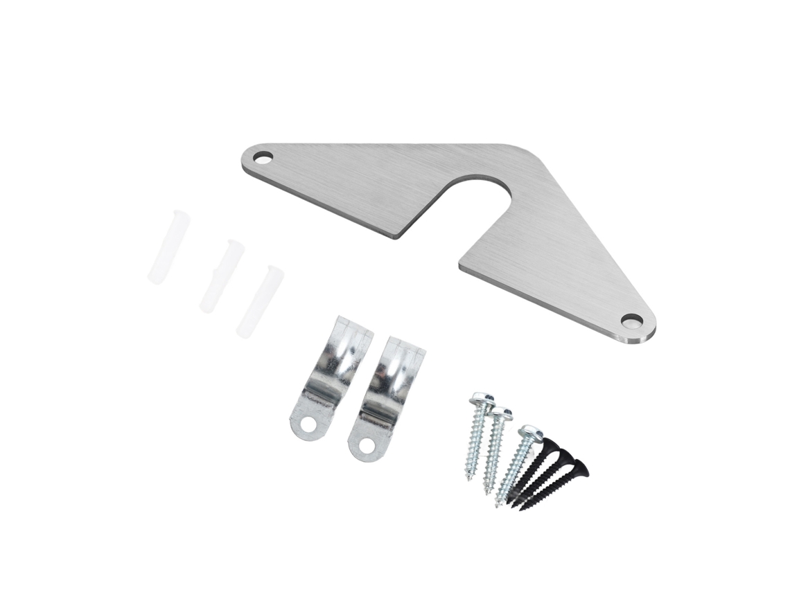 Placa de montaje de boquilla de manguera triangular de aluminio para grifos