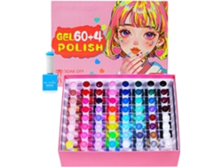 Kit De Vernis A Ongles Gel – Collection Beauté Longue Tenue 60 Couleurs Séchage Rapide, Texture