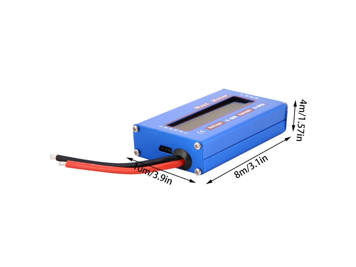 Medidor De Potencia Digital Rc Profesional De 60 V Y 100 A Para Baterías Con Pantalla Lcd