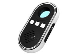 Detector de cámara Buscador de cámara Alarma de sonido segura de emergencia con linterna LED Buscador de cámara de bolsillo (negro) CHRONUS