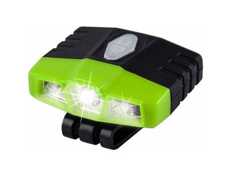 Linterna frontal LED, linterna frontal plegable con clip para exteriores, mini luz portátil para sombrero con manos libres, ultrabrillante, ideal p...