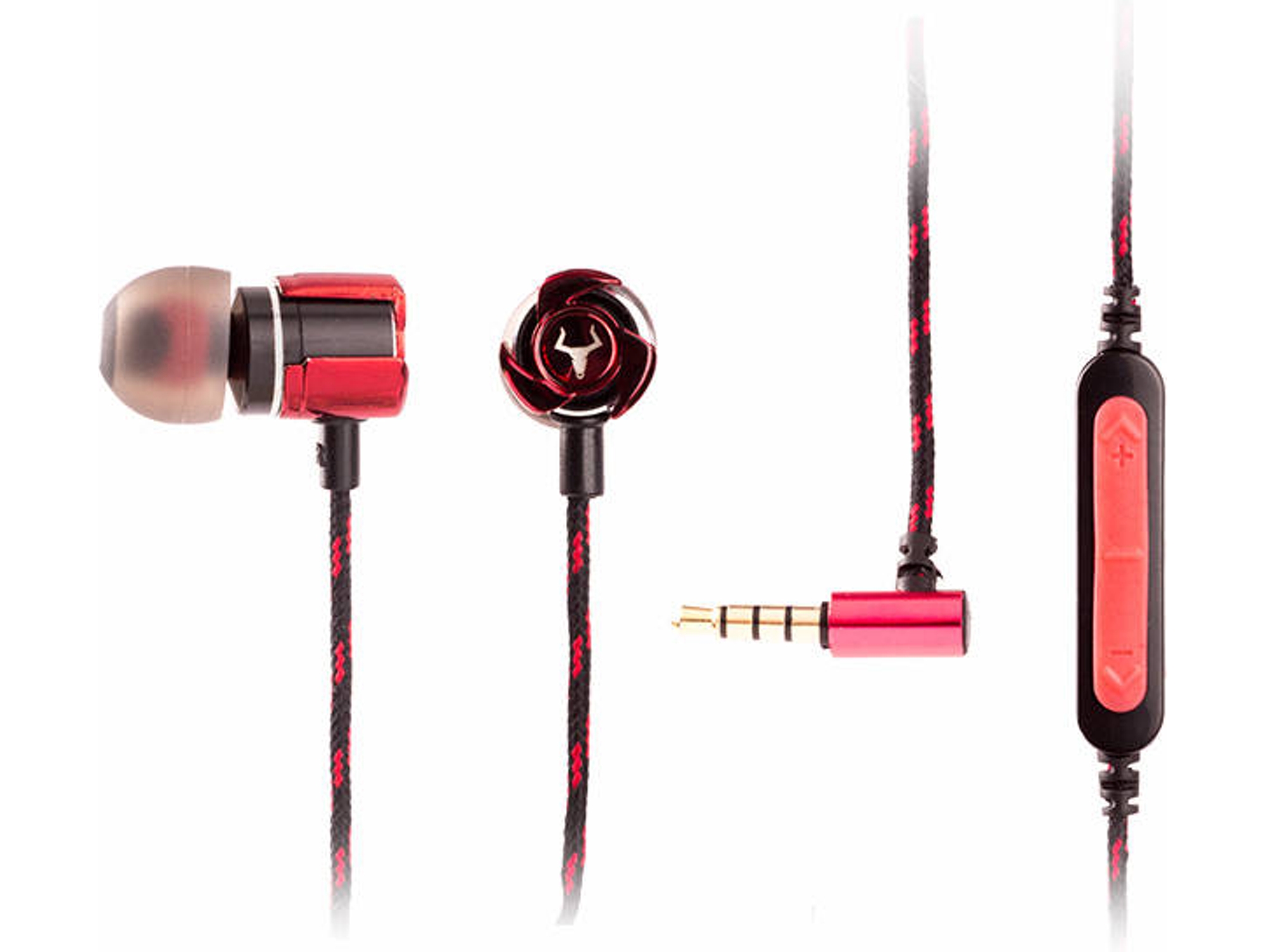 Auriculares con Cable ITEK Taurus IE100 (In Ear - Micrófono - Negro)