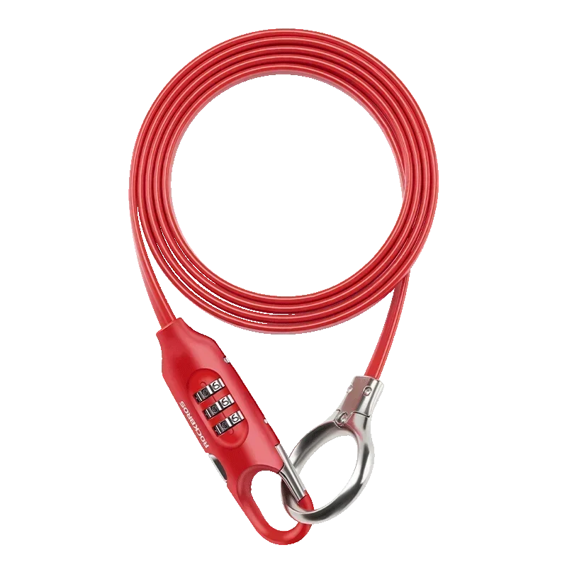 (rojo) Candado De Bicicleta Portátil, Candado Antirrobo De Alta Seguridad