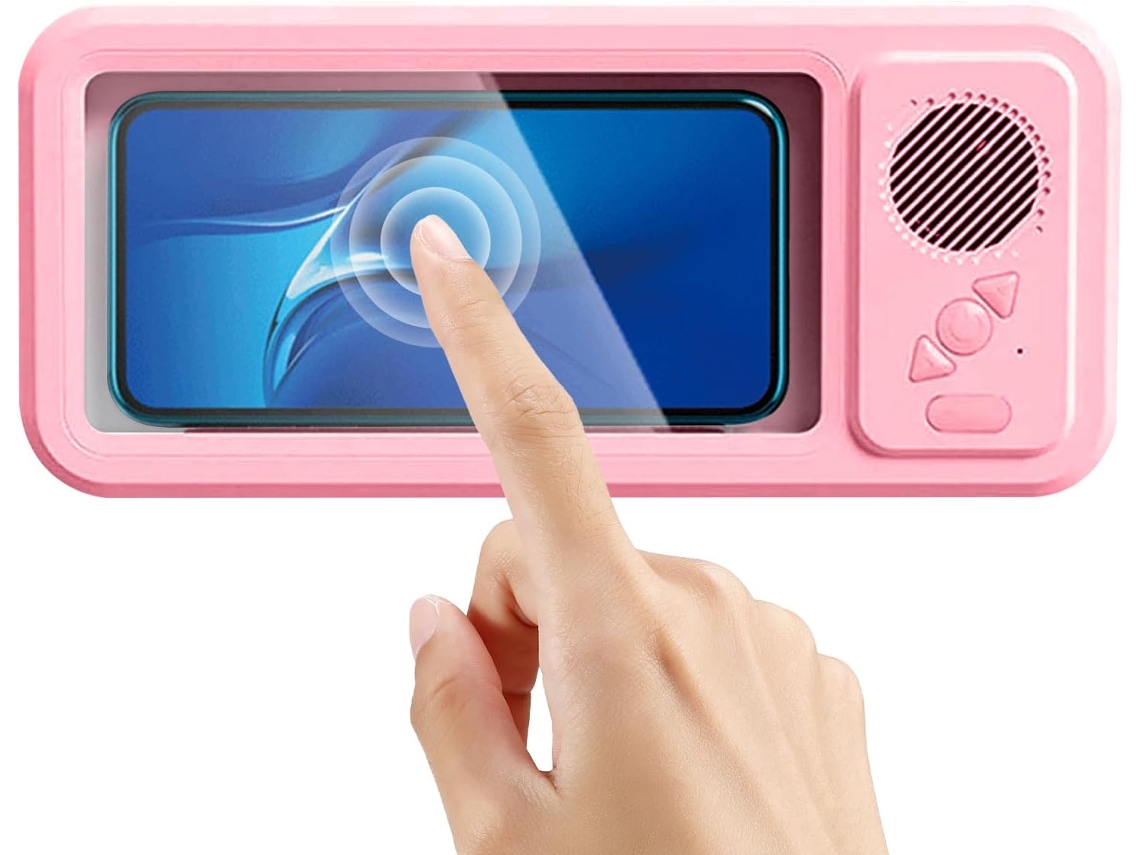 Soporte Para Teléfono De Ducha Giratorio De 360 Grados Antivaho Con Altavoz