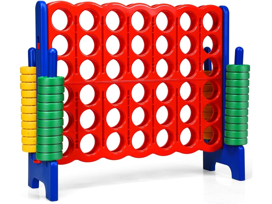 Juego de Match Juego de Aritmético y Educación con 42 Anillos Gigantes y Controles Deslizantes para Niños y Adultos 120*42*104cm COSTWAY
