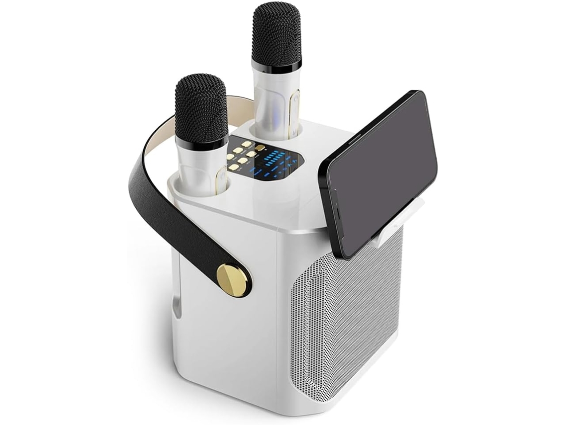 Altavoz Portátil Bluetooth De Alta Potencia Para Karaoke Con Sonido Envolvente.