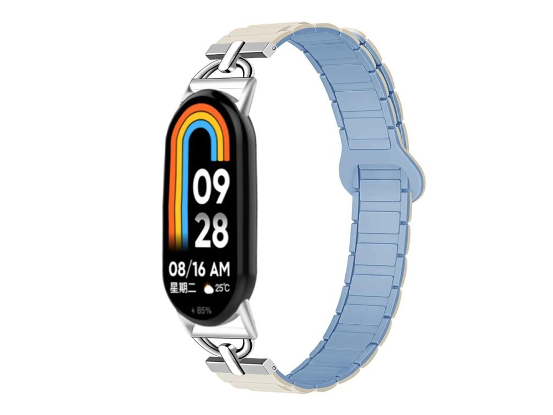 Pulsera para Xiaomi Smart Band 10/9/8 - Silicona magnética - Tres esferas en forma de D