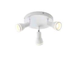 Lámpara de Techo Blanca Moderna: 3 Focos de Techo de Metal Regulables Lámpara de Techo Gu10 para Dormitorio Comedor Sin Bombilla NETTLIFE