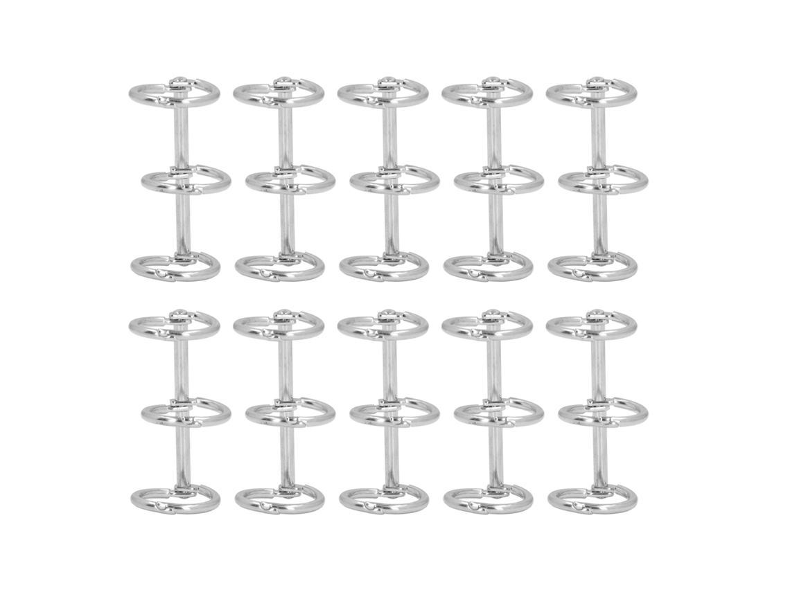 10pcs Grampos de Metal 3 Anéis para Cadernos A4 S/MARCA