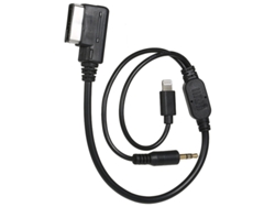 Adaptador Ami Mdi con interfaz de carga musical, compatibilidad universal para el sistema Audi Vw Mmi 3g, que ofrece audio estéreo de 3,5 mm y entrada