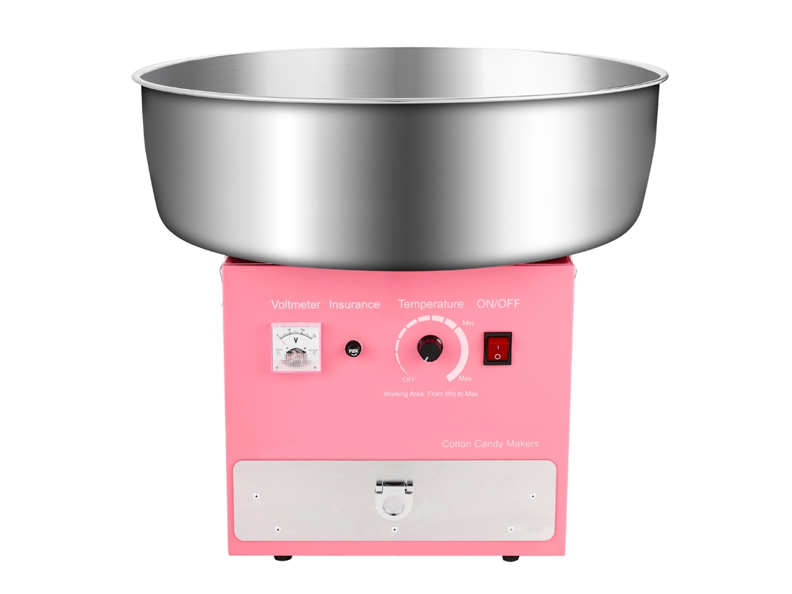 Máquina eléctrica para hacer algodón de azúcar Succebuy de 1000 W, color rosa, 520 x 520 x 447 mm