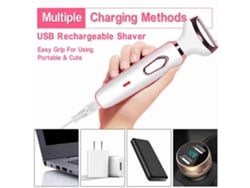 Depiladora Eléctrica Recargable Para Mujer Depilador Corporal Nasal Ceja Labio Herramienta De Depilación Versátil