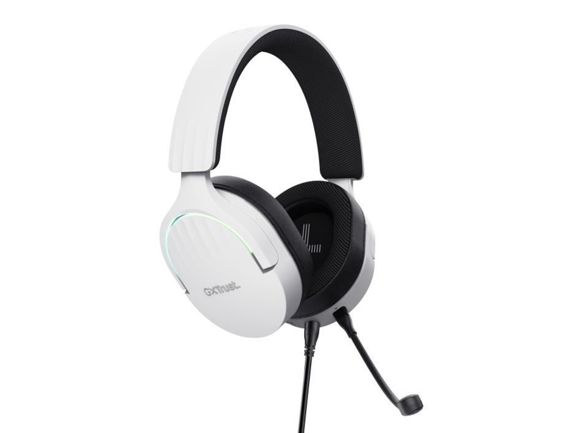 Gaming Gxt 490W Fayzo 7.1 Auriculares Gaming con Cable Usb con Micrófono Sonido Envolvente 35% Plástico Reciclado Rgb Blanco