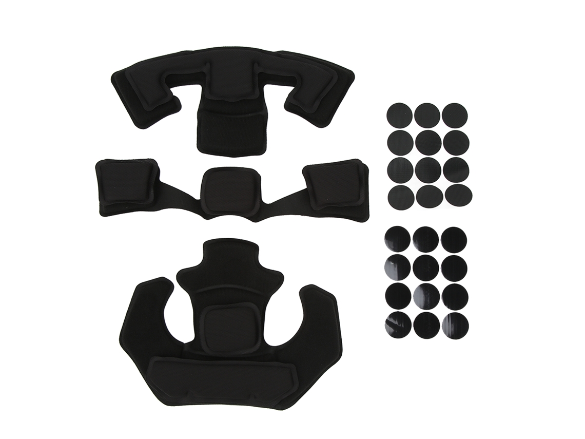 Ycnm-cojín Para Casco Wendy Espuma De Memoria 2 Capas Negro