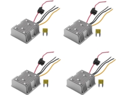 Juego De 4 Convertidores De Voltaje De Cc De 36 V/48 V A 12-20 A Con Fusible