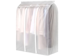 Bolsa para ropa translúcida de gran capacidad, 50 x 100 x