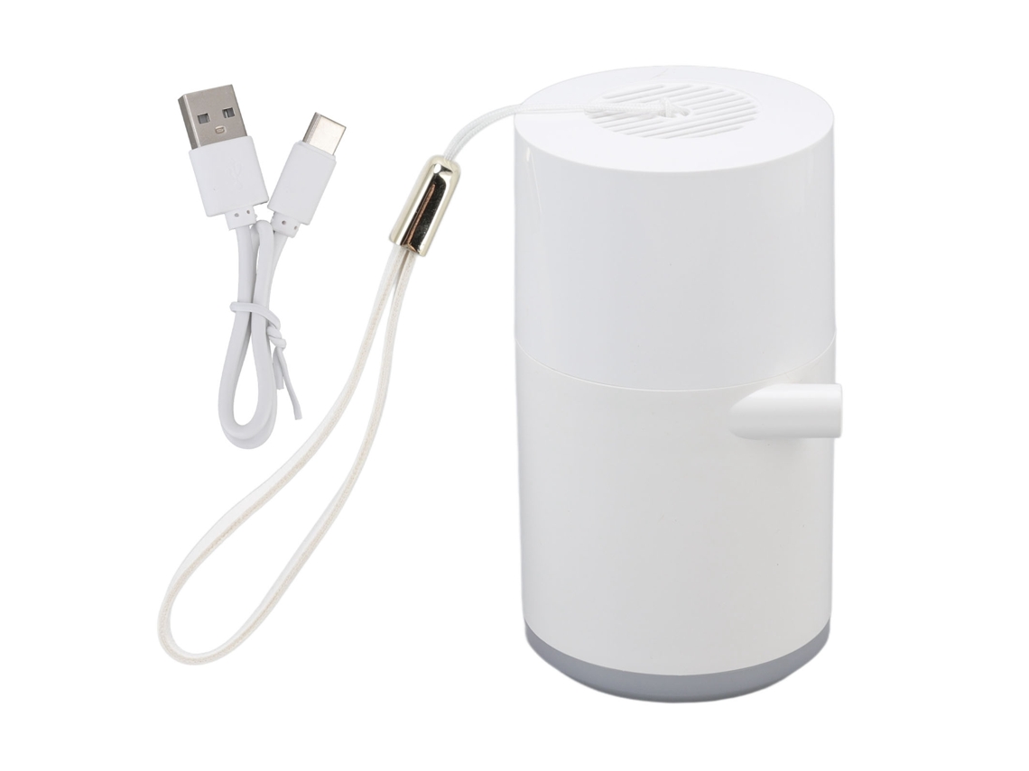2026-bomba Eléctrica De Vacío Y Inflado Usb Con 4 Niveles De Luz Para Camping Al Aire Libre Blanco