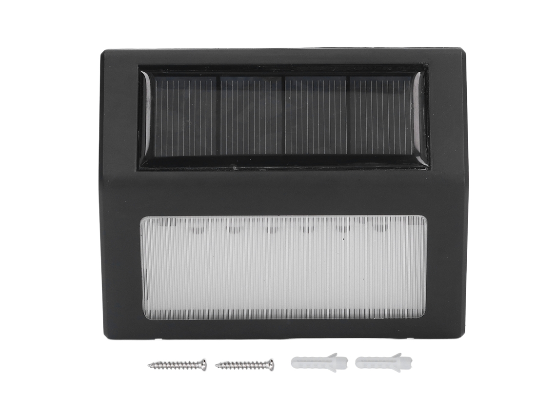 Lámpara de pared solar LED 2026 con 6 bombillas, función automática, vida útil de 10000 horas, tamaño pequeño para pasillo, escaleras, jardín y patio.