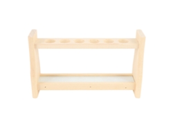 Portavasos De Madera Para Tubos De Ensayo 6 Huecos 21mm Para Experimentos Científicos Plantas Decoración Artesanías