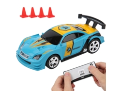 Mini Coche Teledirigido De 2,4 Ghz Con Control Por Aplicación, Modo Dual, Luces Y Control En Cuatro Direcciones - Azul