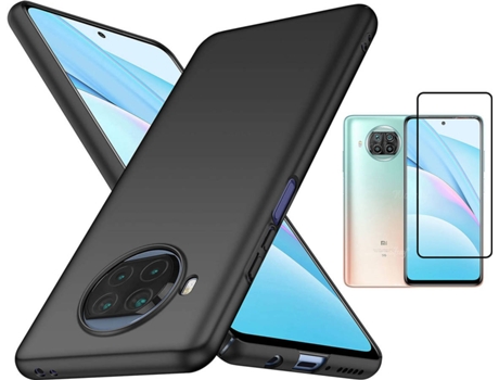 Kit Carcasa y Protector Xiaomi Mi 10T Lite Full Cover Turtleshell Negro
